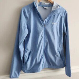 Columbia Sky Blue Full-Zip Jacket Sz L